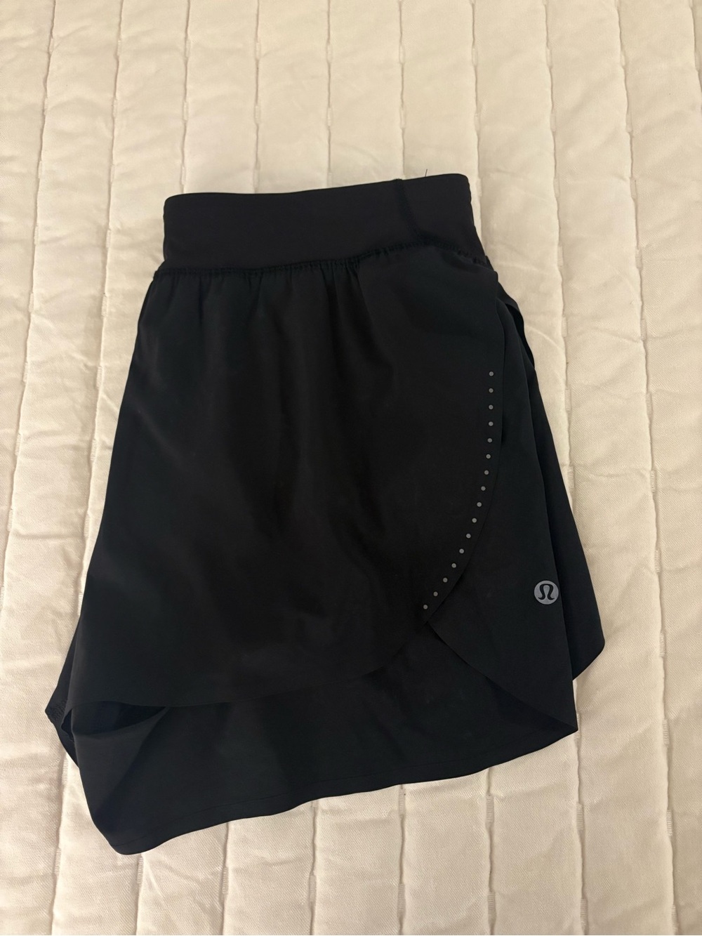 lululemon athletica Black Athletic Short with Reflective Logo